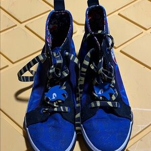Sonic kids Blue and Black Kids Shoes